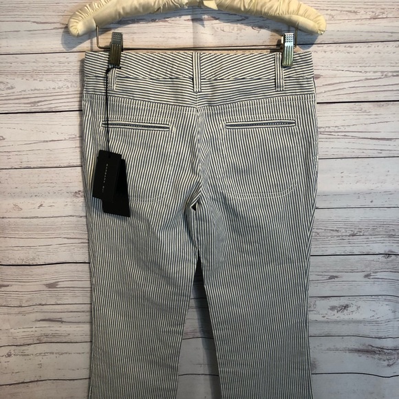 NWT Barbara Bui Pinstripe cotton blend Pant - Picture 4 of 8